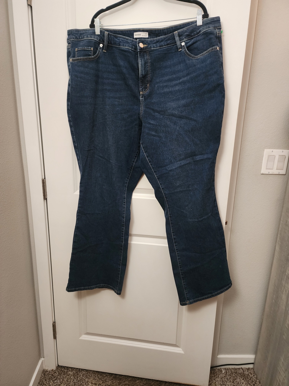 Sonoma Dark Blue Flare Jeans